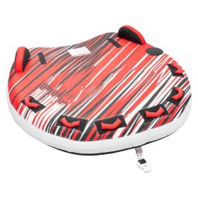 Towable Tube for Boating, 3 Riders Inflatable Boat Tubes and Towables, 510 lbs Capacity Water Sport Towable Tube for Boat to Pull - with Fins